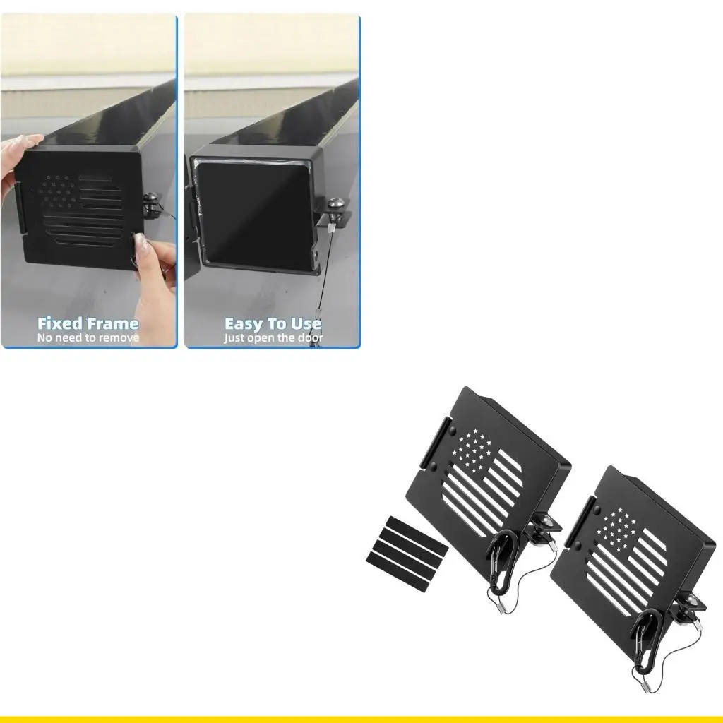 

SZCH Bumper End Cap with Secure Latches Metal Sewer Hose Storage Cover Quick Fixing for 4 Inch Square Trailer Bumper