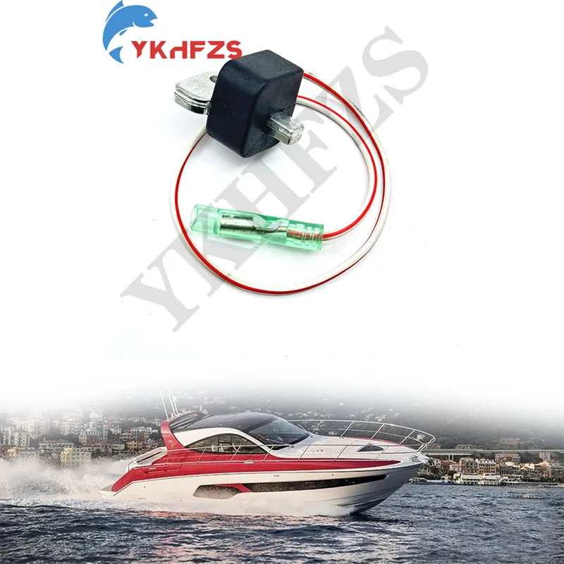 

6E7-85580-70 6E7-85580 Катушка зажигания для лодочных моторов Yamaha 2-тактных 6/8/9.9/15/48/55 л.с., гидроциклов WR500/WJ500/SJ650, 6G0-85580-70