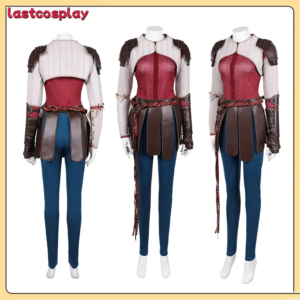 

Movie Train Roleplay Dragon Disguise Astrid Costume Women Cosplay Coat Pants Wristband Uniform Outfit Halloween Carnival Suit