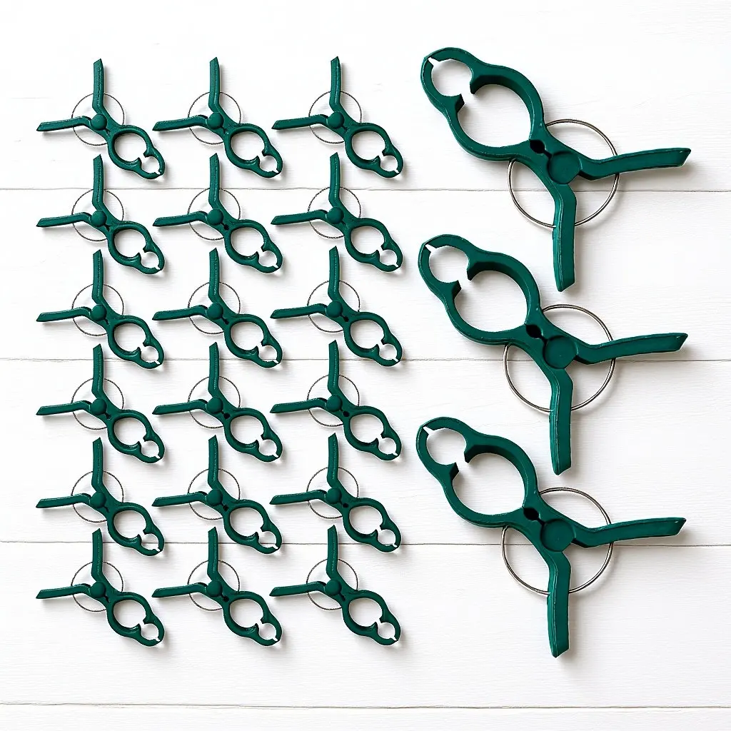 

50Pcs Tomato Stem Support Clips Plastic Plant Clips for Garden Climbing Plants Orchid Grafting Vine Support Plant Clip