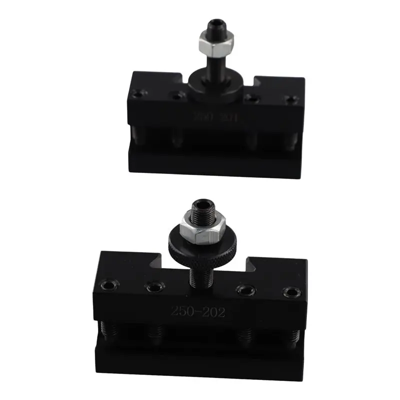 2Pcs Quick Change CNC Lathe Tool Post Turning Facing Holder Holder For Lathes Tools-250-201 & 250-202