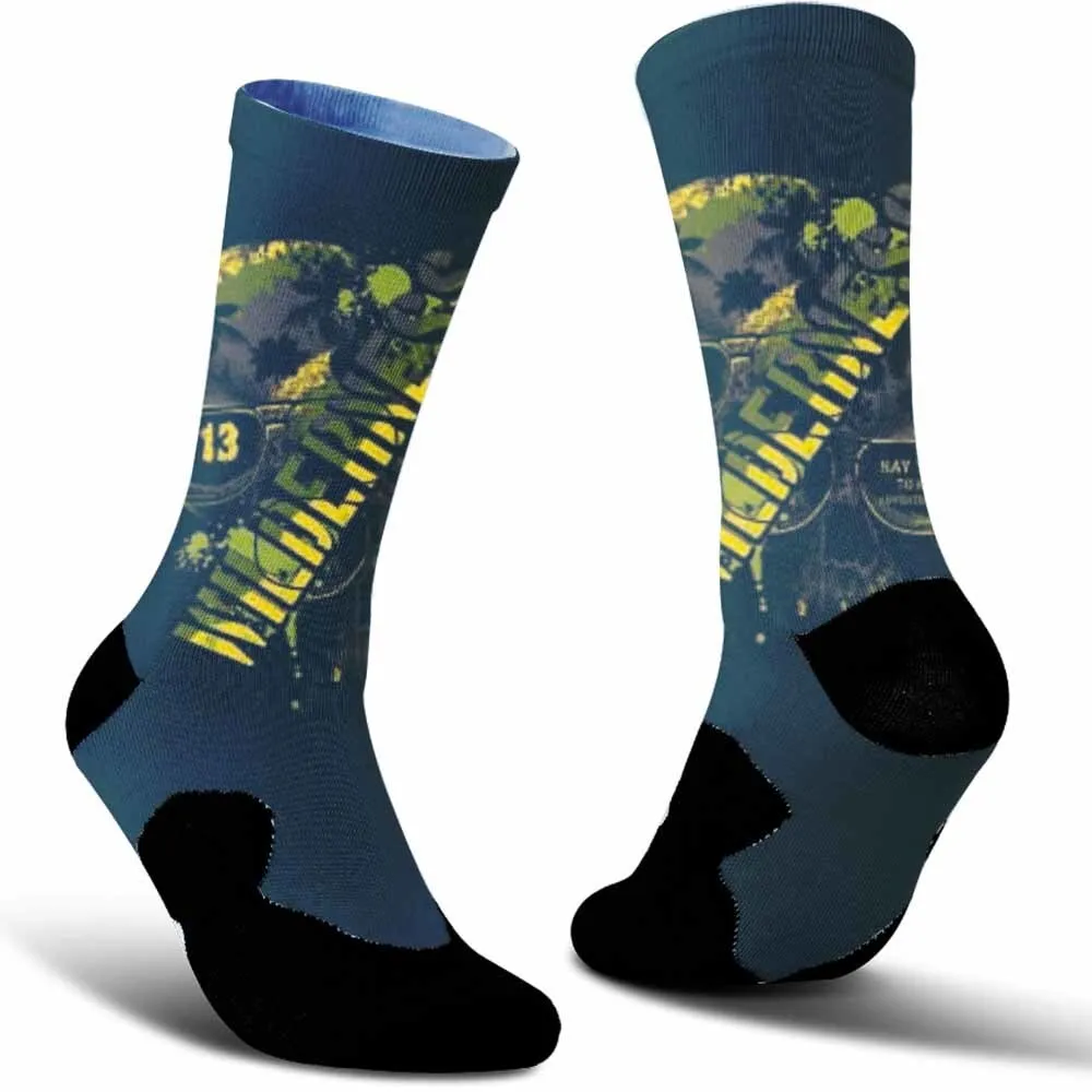 

2025 Новые модные велосипедные носки с принтом роз и крыльев | Дышащий и поглощающий пот | Для любителей активного отдыха