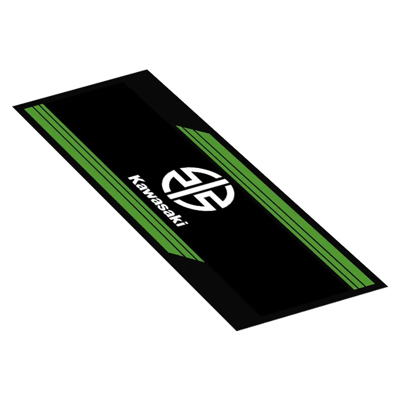 Aangepaste Kawasaki Ninja motorfiets parkeermat antislip garagekleed waterdicht racen moto display tapijt decoratie mat