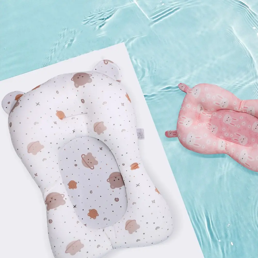 Cartoon Cute Rabbit Security Anti-Slip Infant Bathtub Pad Baby Bath Cushion Newborn Bath Seat Shower Support Mat