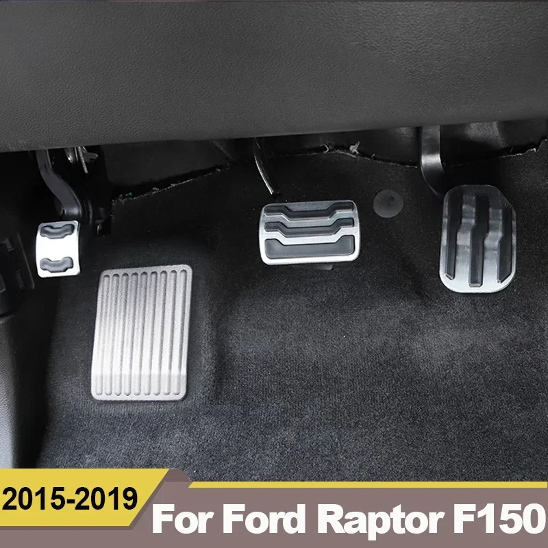 For Ford Raptor F150 2015 2016 2017 2018 2019 2020 AT Car Accelerator Pedal Brake Pedals Non Slip Cover Case Pads Accessories