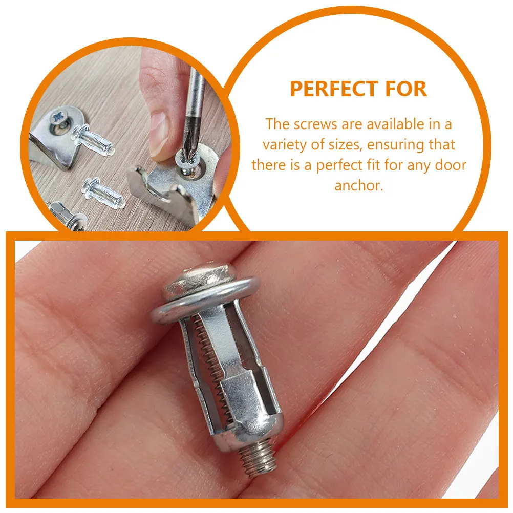 25Pcs Hollow Door Anchor Expansion Nuts Screw Fasteners Threaded Inserts for Hollow Wall Metal Fixing Hardware