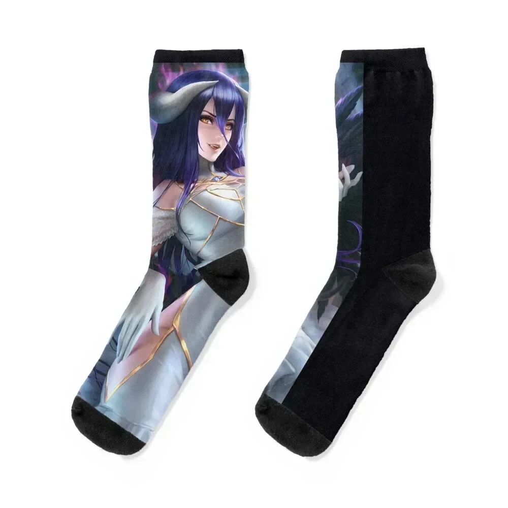 Demonic Albedo Overlord Anime Socks Children's anti-slip designer brand Socks Ladies Men's