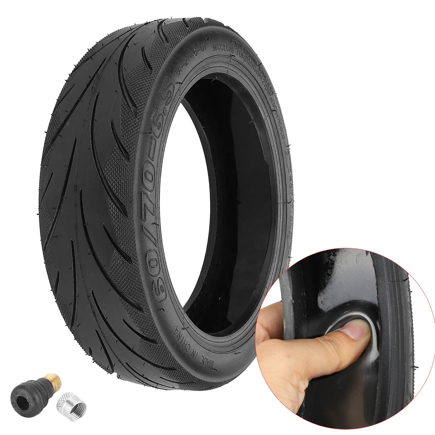 Vacuum Tires G30 Vacuum Explosion-proof Tires For 60/70-6.5 Self Repairing Tires G30 Max with Built-in Live Rubber Can Repair