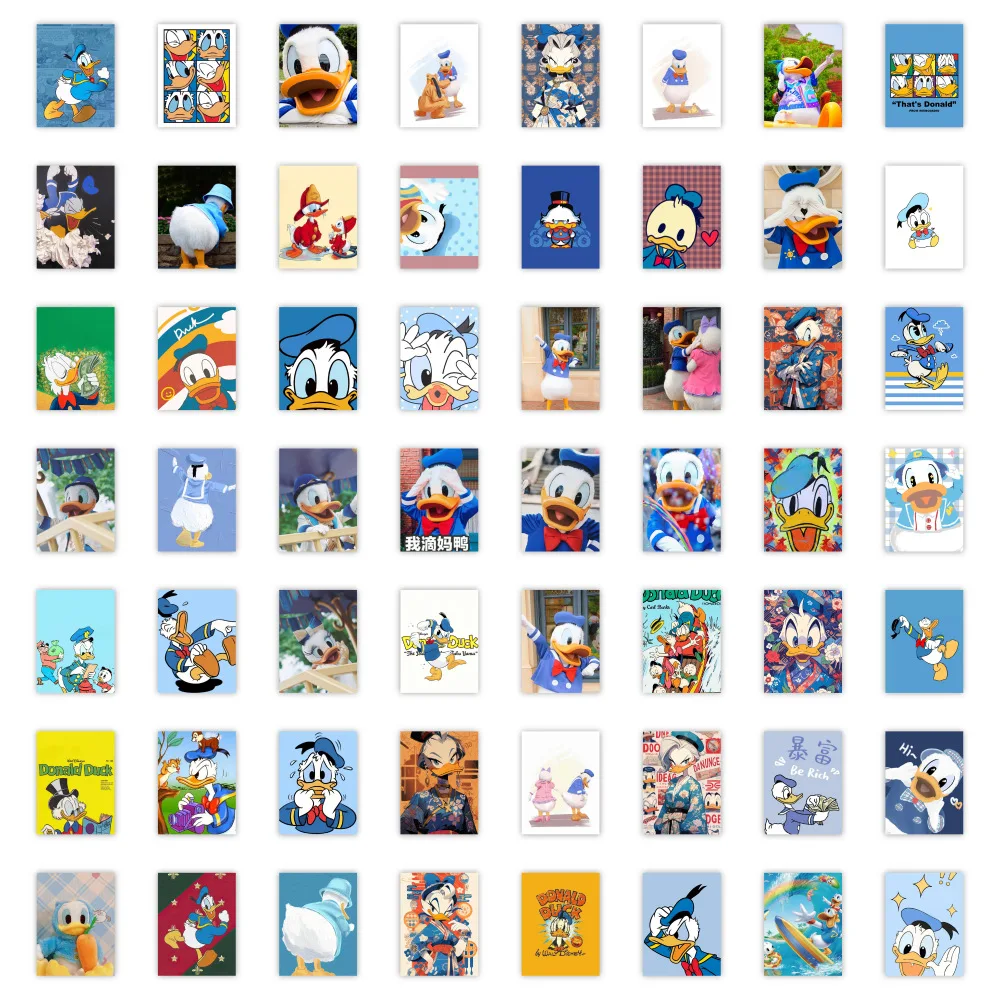 10/30/60PCS Disney Cartoon Donald Duck Sticker DIY Phone Laptop Luggage Skateboard Graffiti Decals Fun for Kid Gift