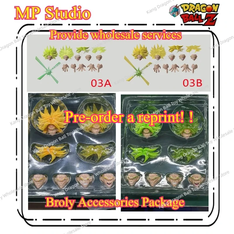 

Mp More Posibility Studio Broly Dragon Ball Beast Deities Super Saiyan Broly Head Accessories Anime Action Figure Gifts Toys