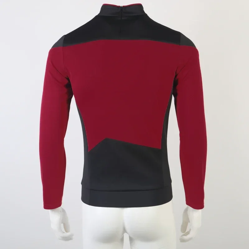 Costume Cosplay Star TNG The Next Generation pour Homme, Chemise Rouge, Jaune, Bleu, Uniforme, Manteau, ixd'Halloween, MN8