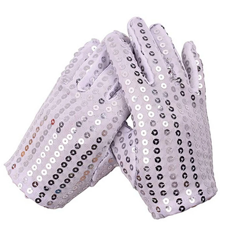 June 1 Children's Day Sequins Stage Gloves Into Children's Dance Gloves Night Dance Performance Gloves Hot In Europe And America