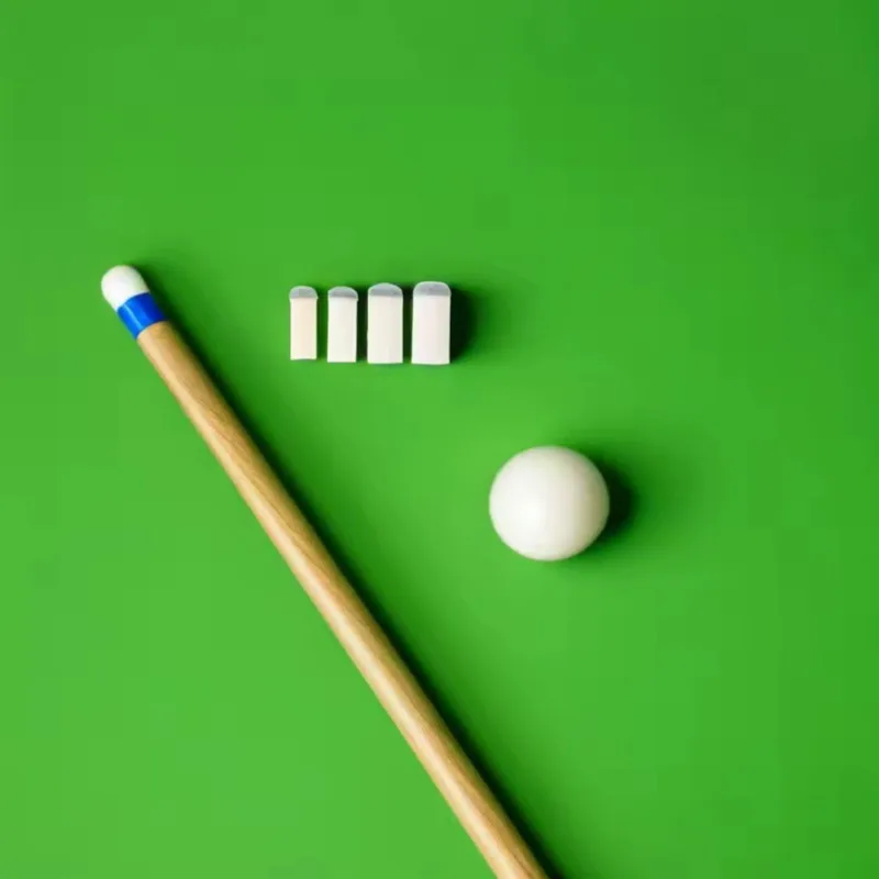 68pcs Pool Cue Tips Cylindrical White with Gray Top Fits Various Cues Practical Billiard Accessories for Daily Practice