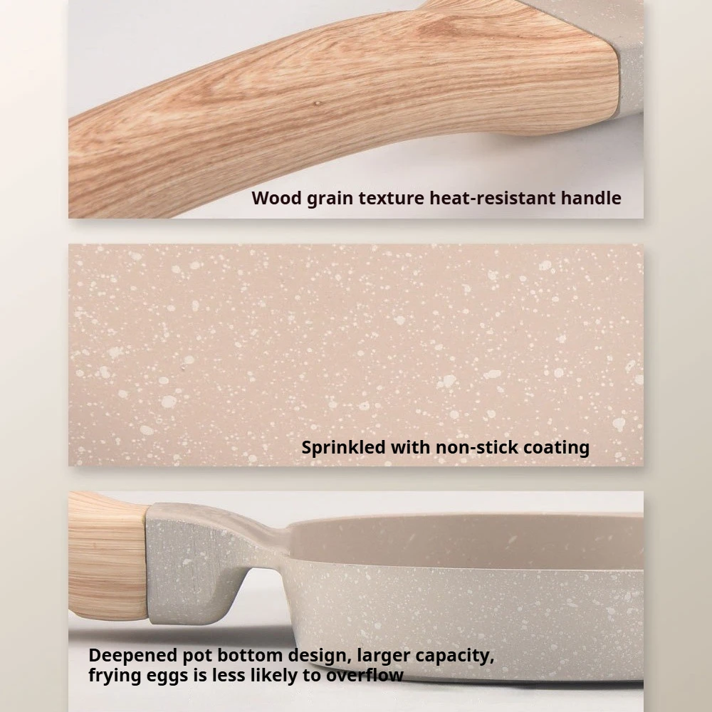 3/4 حفرة عجة عموم وعاء القلي سميكة البيض فطيرة ستيك أواني الطبخ سهلة التنظيف هامبورغ الخبز مقلاة موقد عالمي