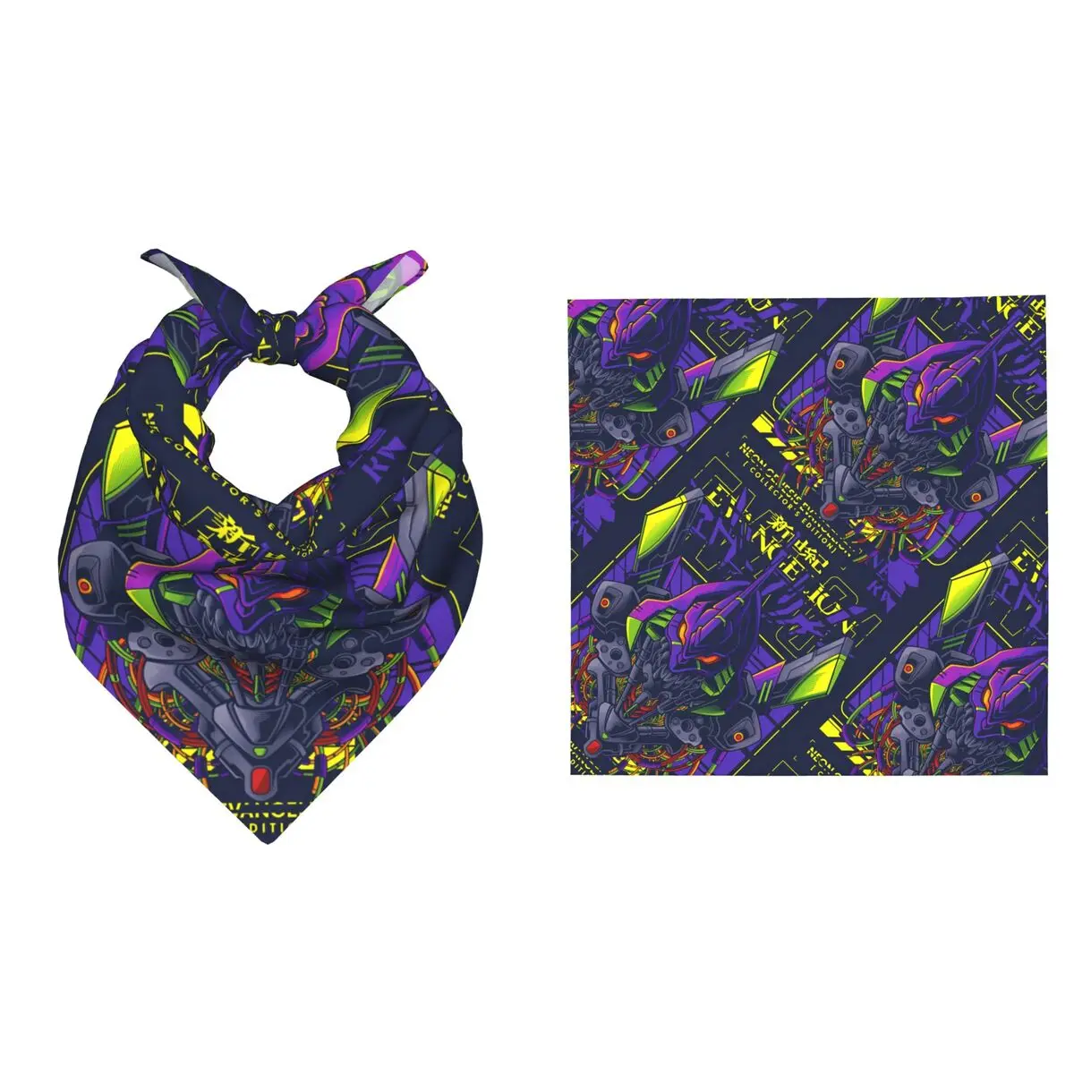 Custom Soft E-Evangelions Hair Band Women Fashion Sports Headwear Wrist Accessory Mecha Style Cartoon Comic Bandana for Weddings