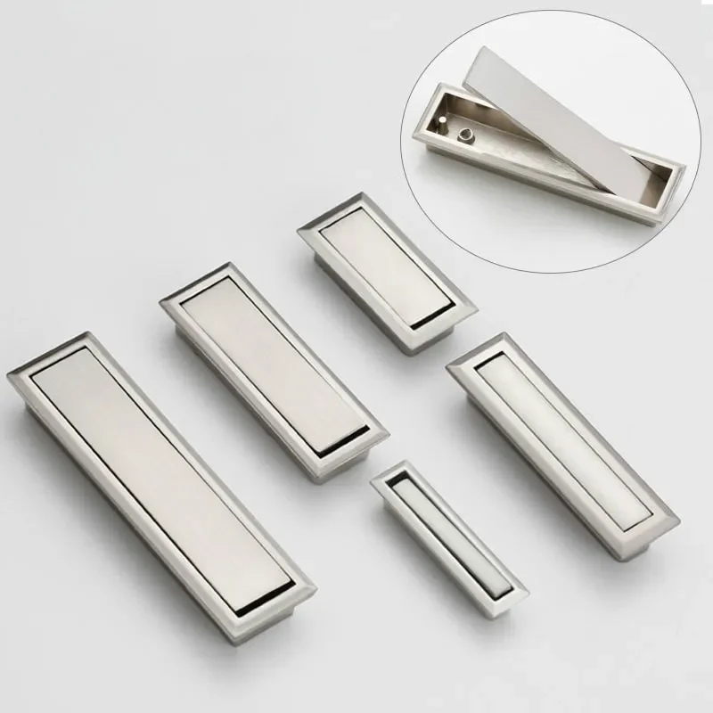JD Japanese Style Tatami Handle Concealed Installation Door Invisible Hardware Wardrobe Drawer Embedded Handle