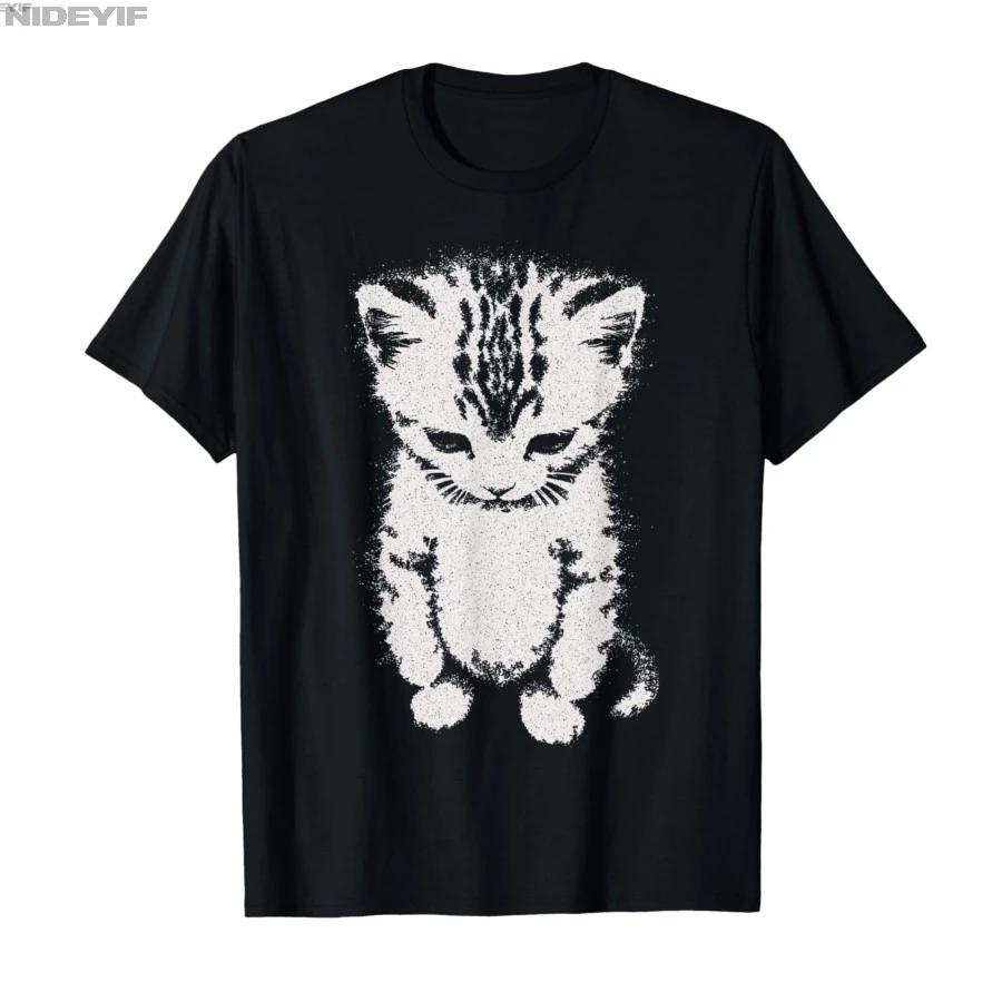 2026 El Gato Triste gatito divertido Meme triste llorando Munchkin gato camiseta de moda para hombres mujeres 100% camisetas de algodón camisetas de manga corta