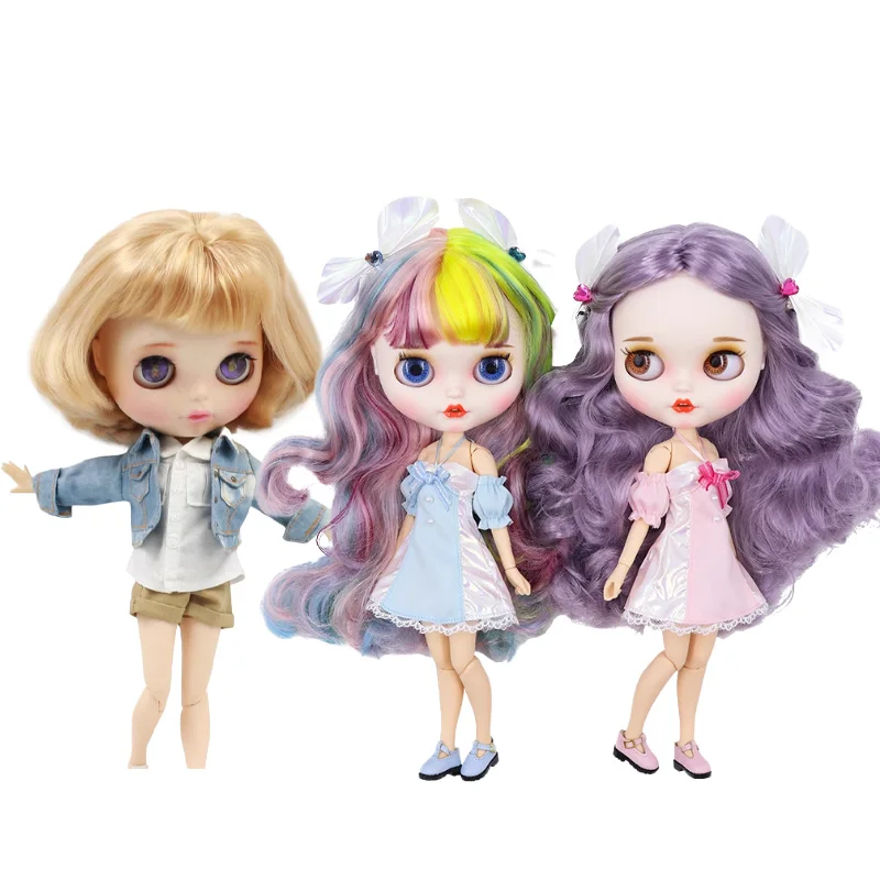 LXKD42A New styles Customized Doll clothes dresses tshirt coats pants for your ob24 blythee dolls
