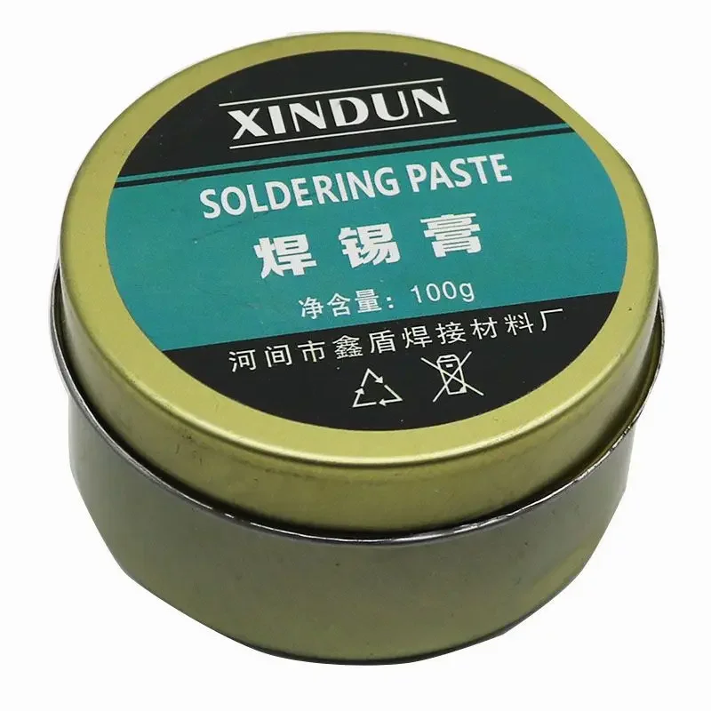 Pâte à souder respectueuse de l'environnement, flux de colophane, accessoires de soudage, huile de soudage, boîte en fer, bouteille 50G, 100G