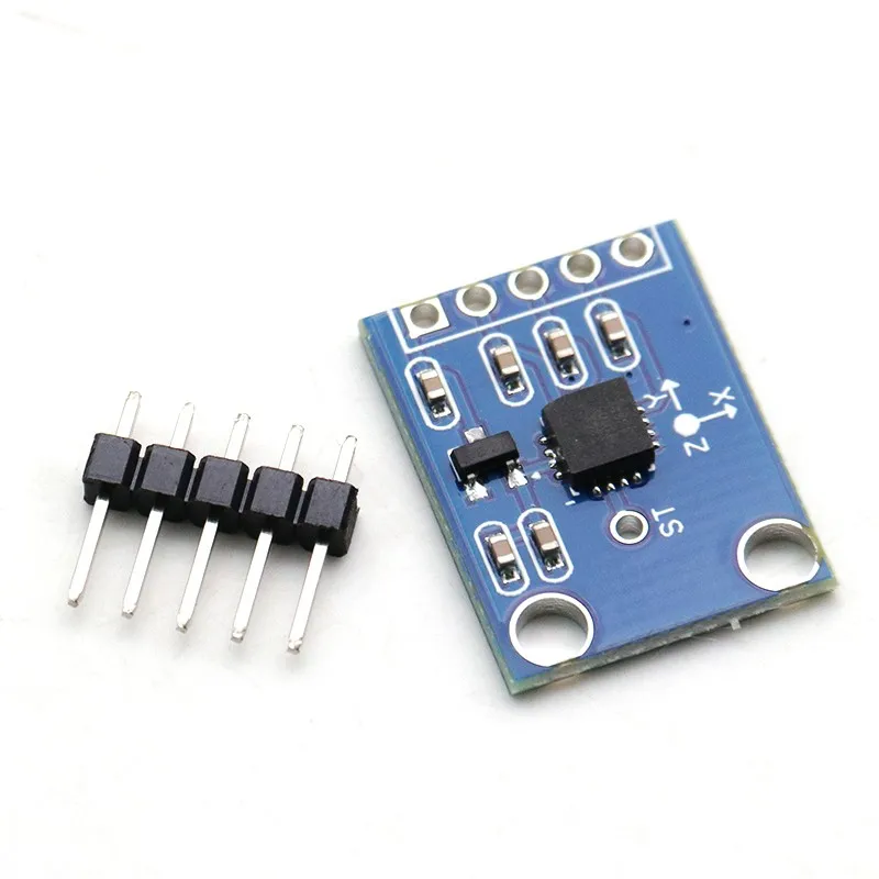GY-61 ADXL335 module, angle sensor, tilt angle, three-axis gravitational acceleration, with code