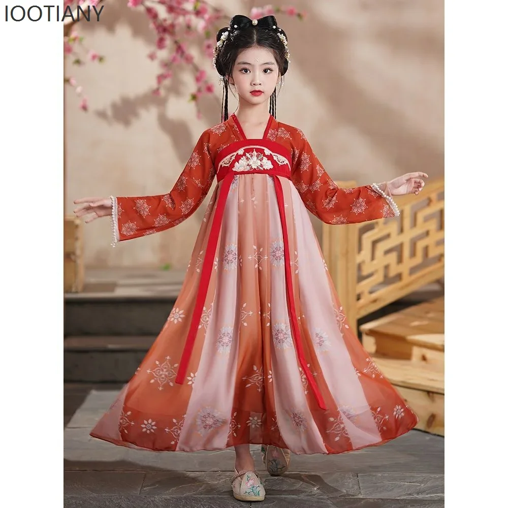 CosplayGirls' Hanfu Neue Alte Kostüm Super Fee Kinder Kleid Alten Stil Prinzessin Kleid Klassische Dance Performance Cl