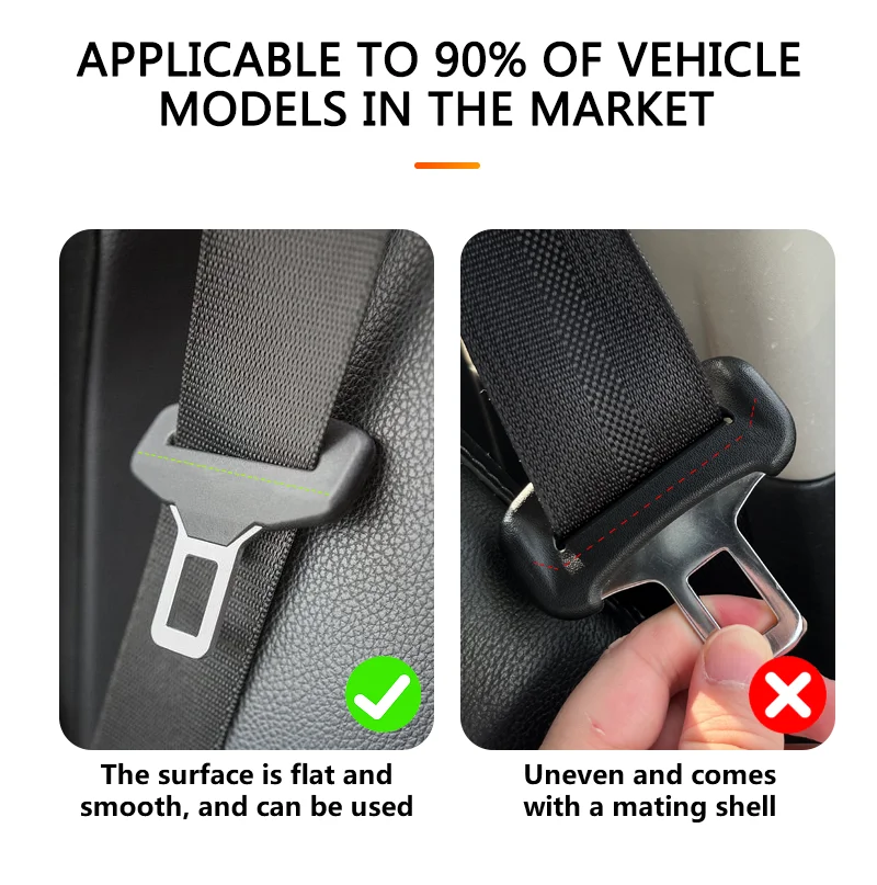 Universal Car Seat Belt Buckle Clip Cover Leather Case Accessories For Volvo XC40 XC60 V60 V40 XC90 V50 S60 V70 S90 Olestar AWD