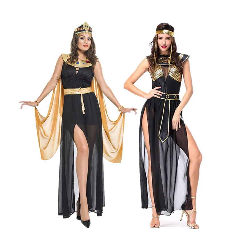 

Adult Women Costume Cleopatra Royal Medieval Egypt Princess Cosplay Costumes New Egyptian Pharaoh Masquerade Halloween