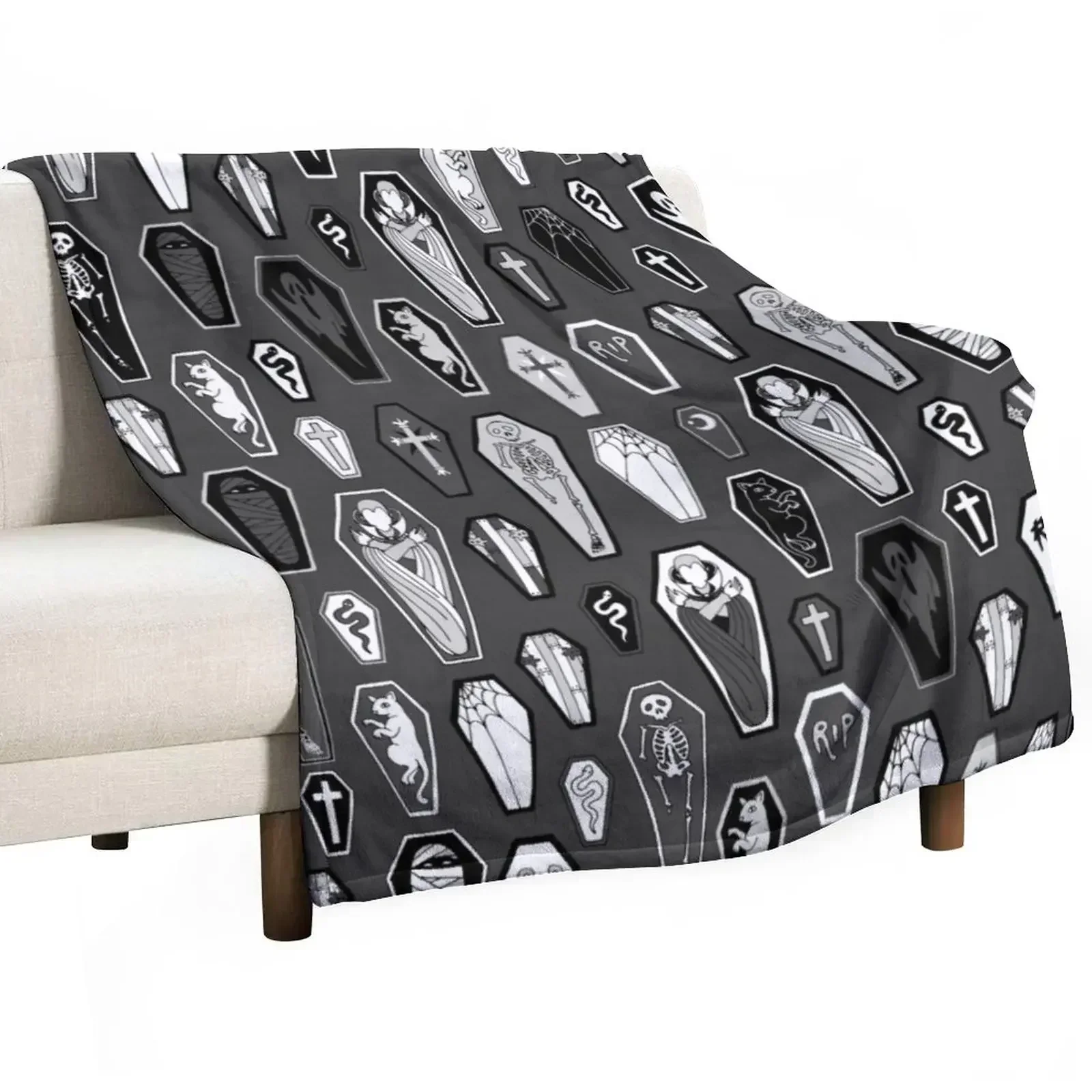 

13 Coffins Throw Blanket warm for winter Flannel Fabric Blankets