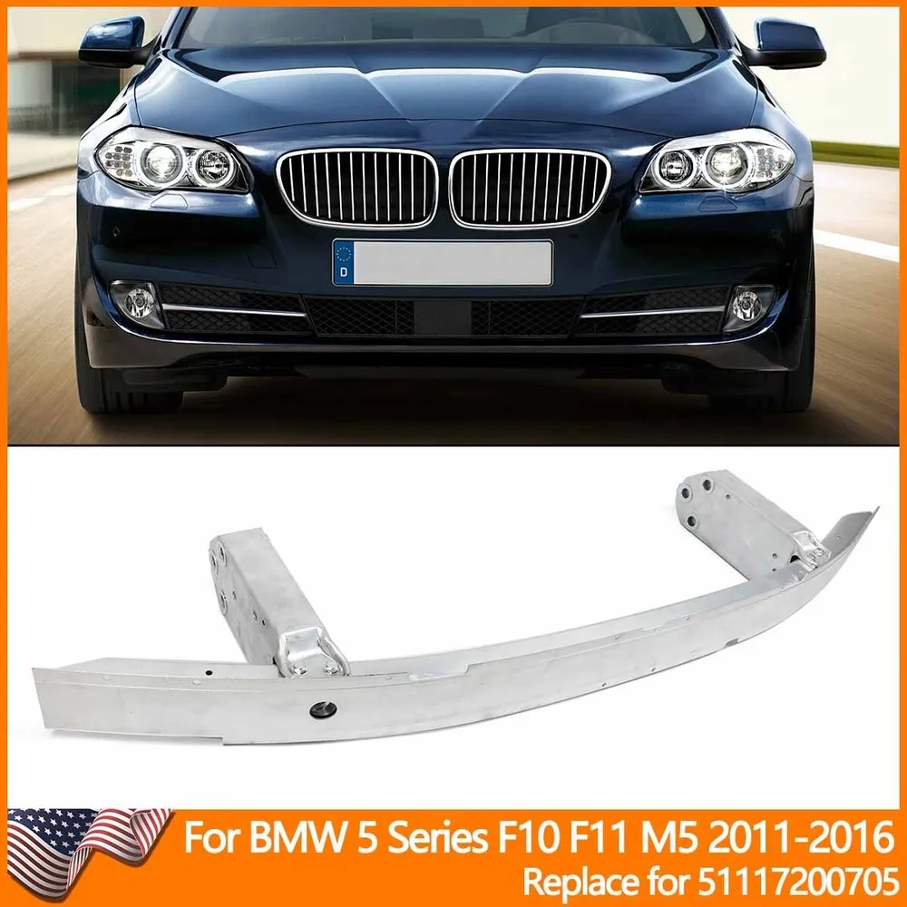 Per BMW F10 F11 Paraurti Anteriori Scheletro Serie 5 520i 2011-2016 Paraurti Anteriore Impatto Barra di Rinforzo Crash Box Rafforzare Parti