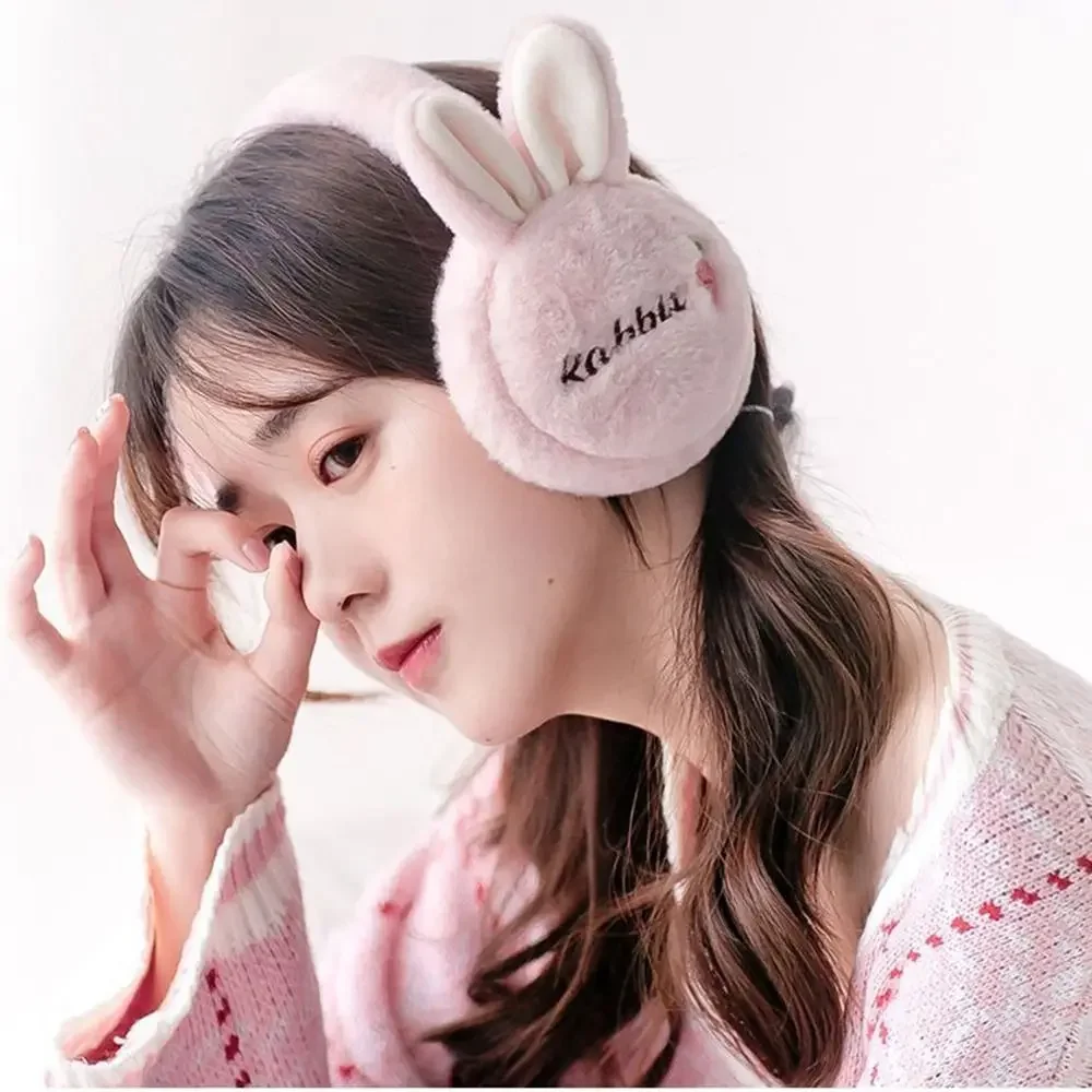 

Ear Warmers Cartoon Doll Rabbit Ear Keep Warmer Thicken Women Earmuffs Children Ear Cover Winter Ear Cover Plush Earmuffs