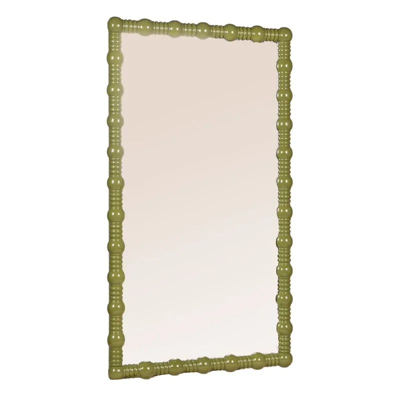 French idyllic retro playful hanging mirror, suitable for a variety of home styles