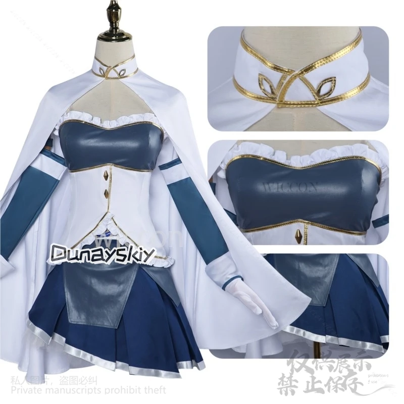 Anime Puella Magi Madoka Magica Cosplay Miki Sayaka Blue Battle Uniform Dress Lolita Wigs Shoes For Girls Halloween Customized