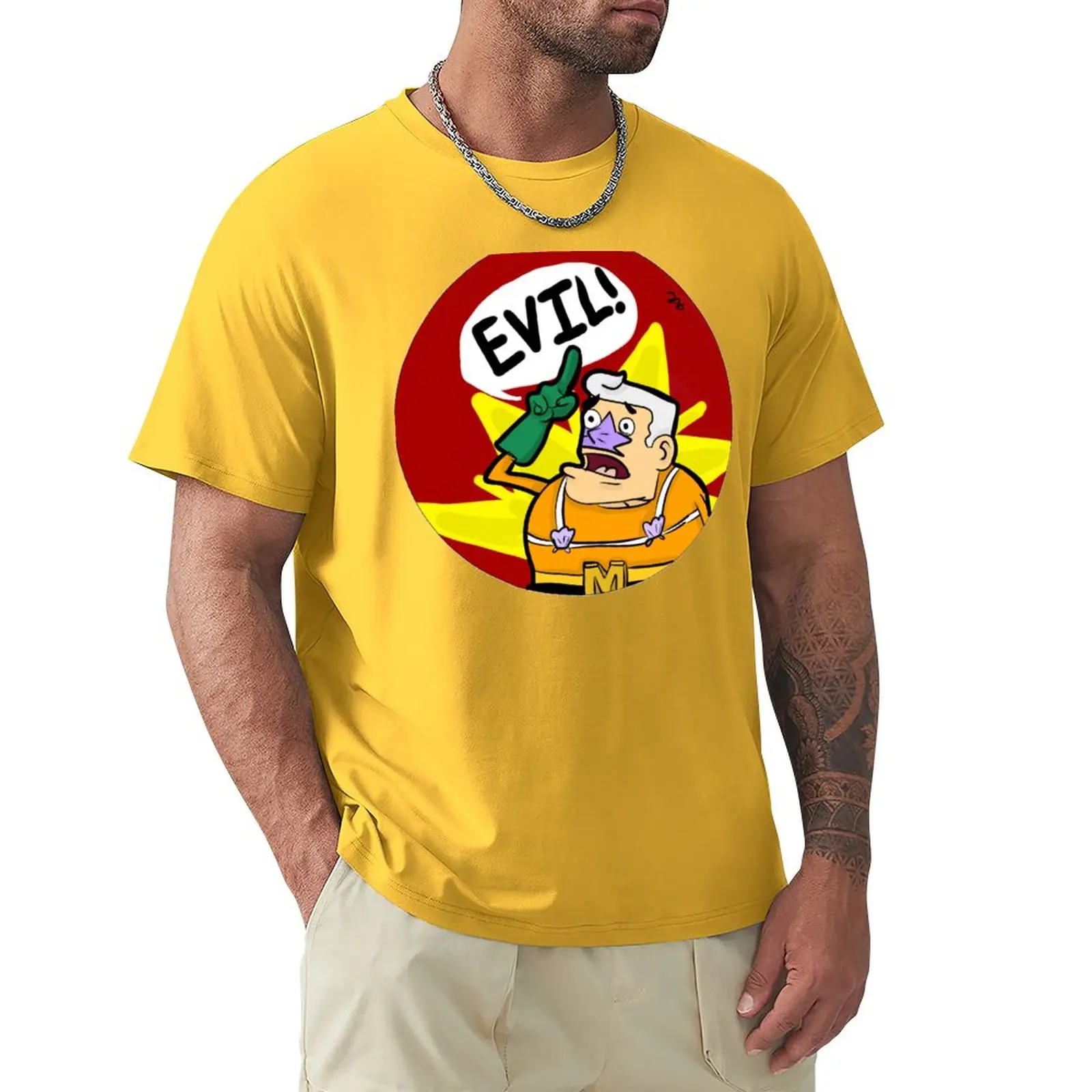 

Mermaid Man- EVIL! T-Shirt cat shirts Oversized t-shirt men clothing