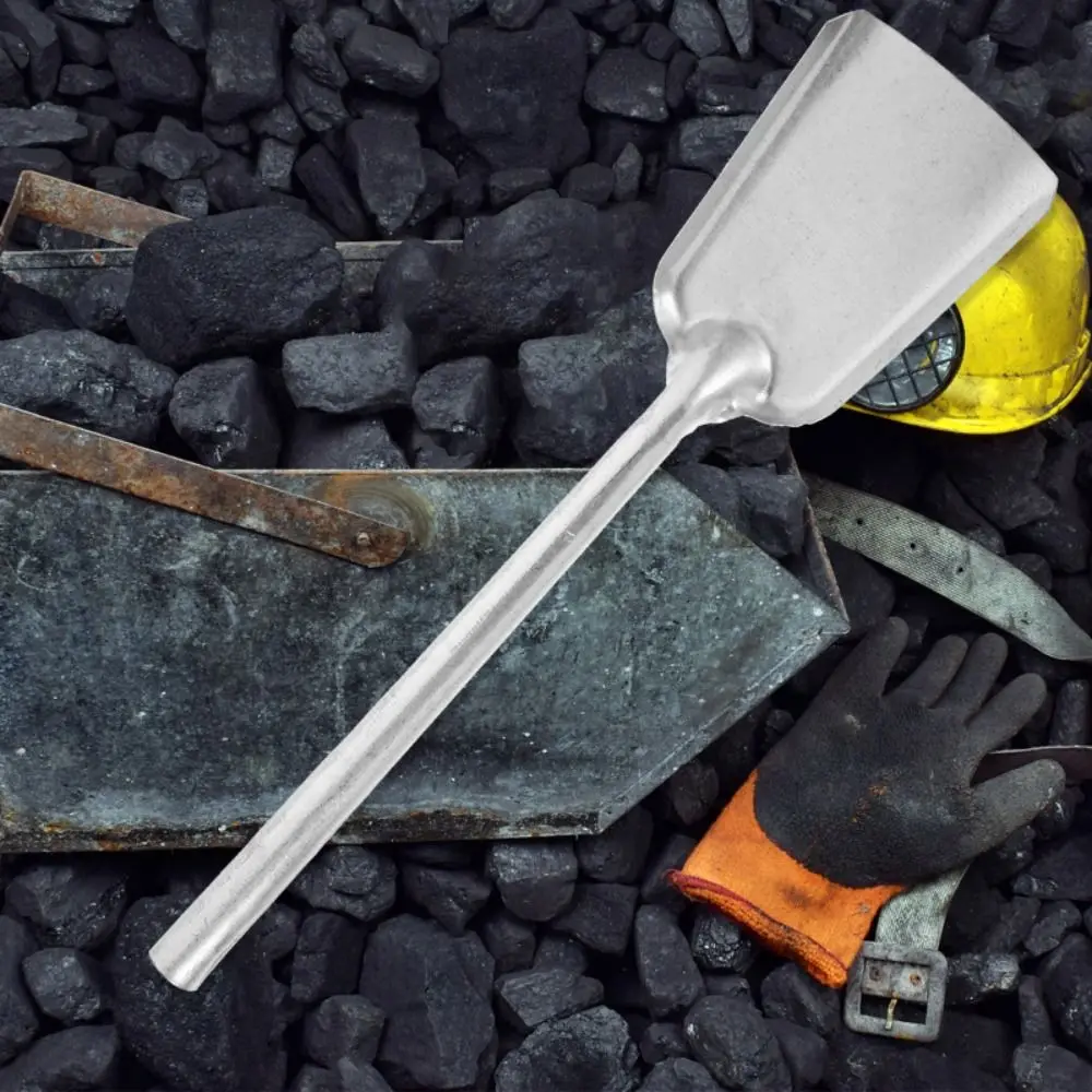 Easy to Store Thickening Coal Shovel Useful Sturdy Long Handle Coal Ash Shovel Iron Lasting Time Use Garden Fireplace Shovel BBQ