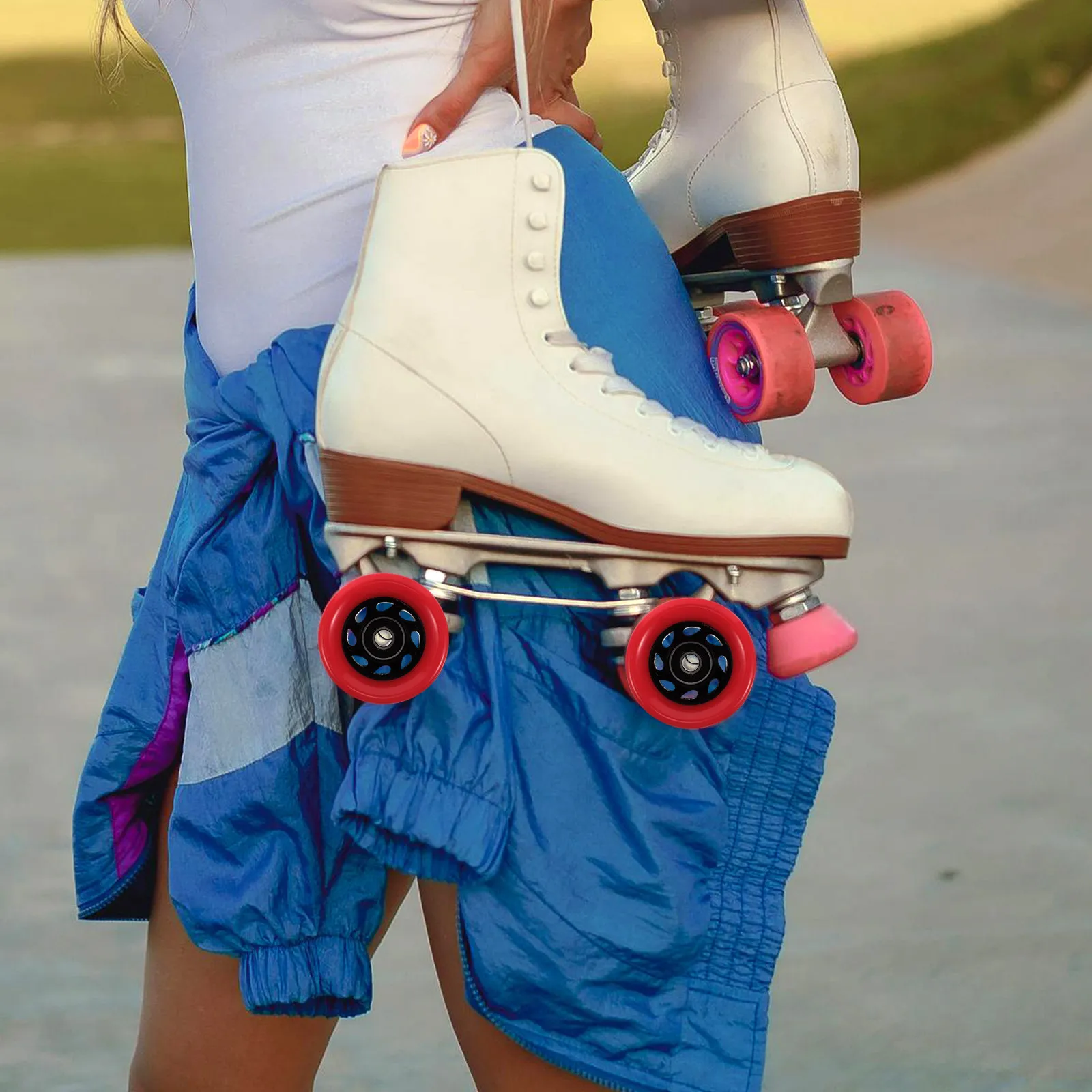 

Колеса для роликовых коньков, высококачественные, не светящиеся, для плавного скольжения, для скейтбордов и самокатов, запасные части