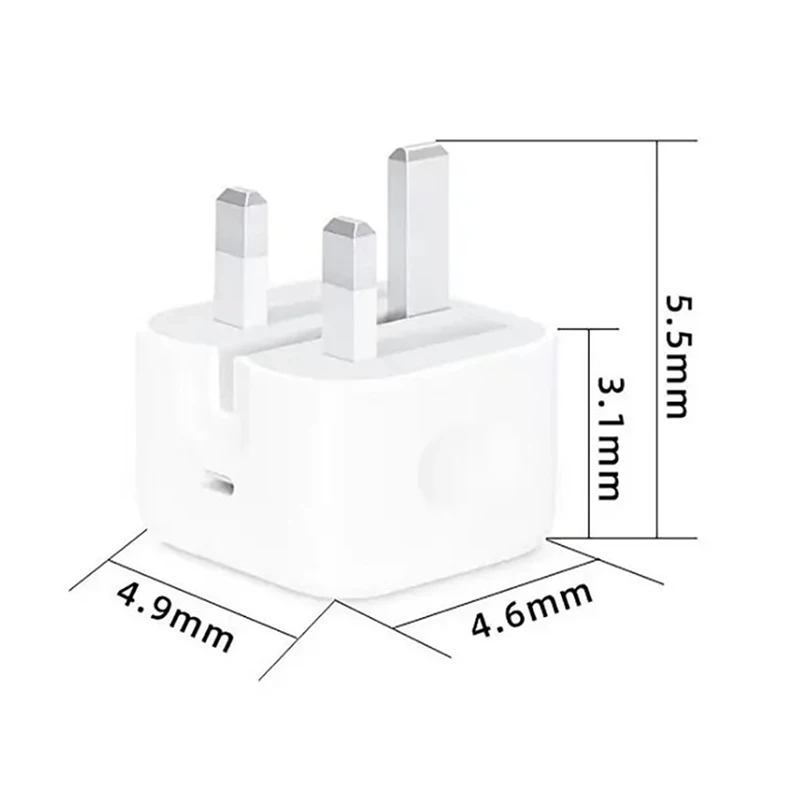 25W 20W USB C Port Fast Charger Foldable Type C UK Plug Wall Charger Block For iPhone 14 Pro Max 12 13 ForiPad Power Adapter