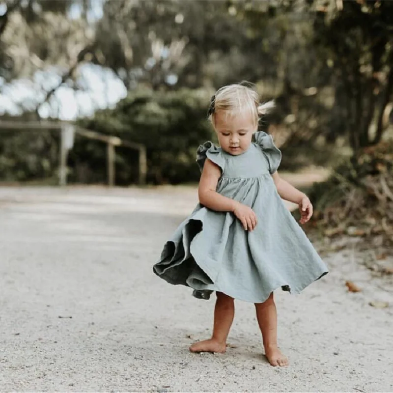 Vestido de princesa sin mangas para niña, ropa de fiesta, 2024