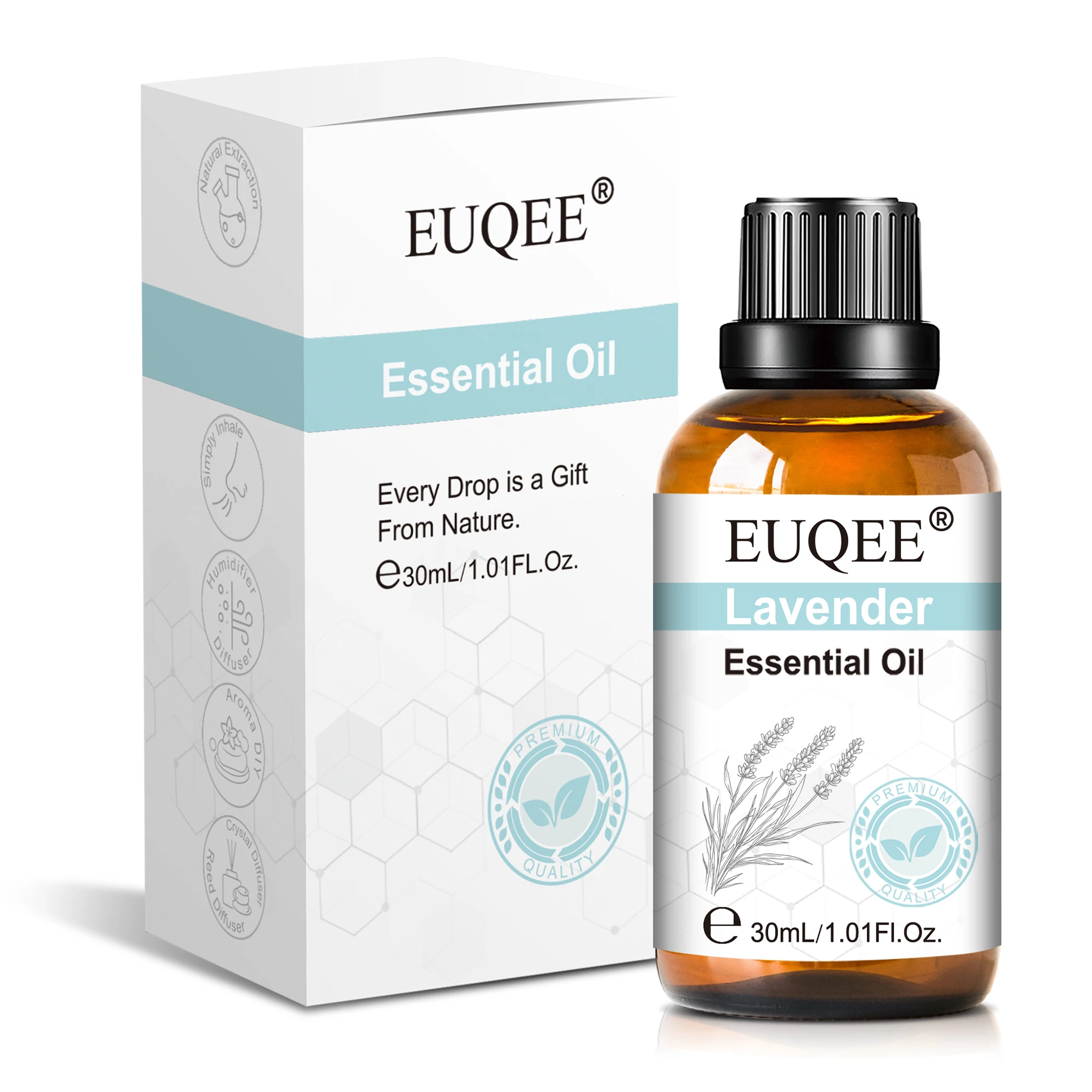 30 ml ätherisches Lavendelduftöl für Luftbefeuchter, Diffusor, Eukalyptus, Jasmin, Sandelholz, Neroli Ylang, aromatische Essenzen