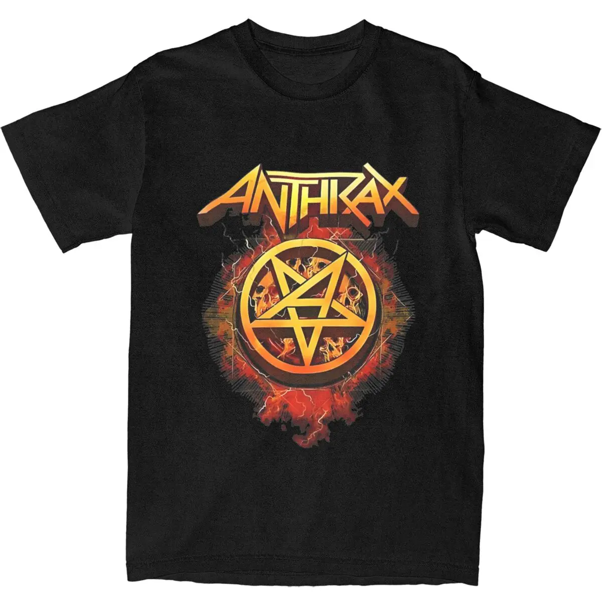 Anthrax Band Tee Shirt for Men Women Graphic Print T Shirts Cotton Clothing