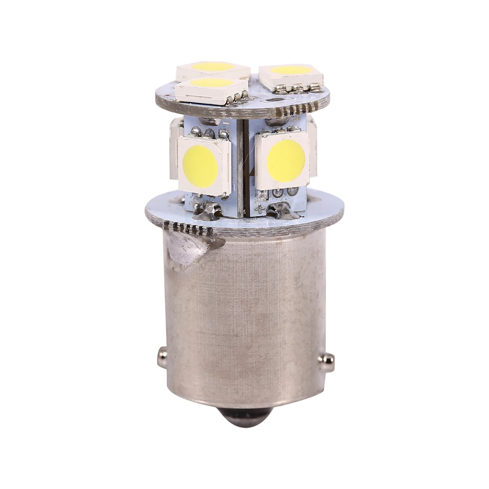 Auto Tail Light Replacement Part White 1156 BA15S R5W 5050 8SMD LED Brake Bulb Car Stop Lamp Modification Accessory