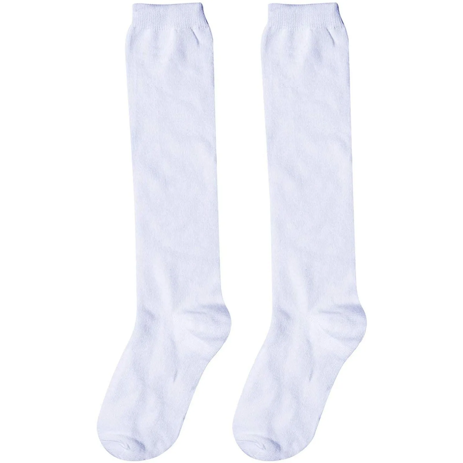 4 Pairs Women's Black and White Basic Knee High Socks Casual and Versatile Socks Anime Lolita Holiday Cosplay Accessories