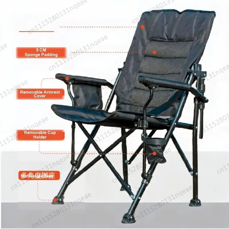 Portable Folding Camping Chair Fishing Stool Mountaineering Chair Compact Heavy Weight Lightweight