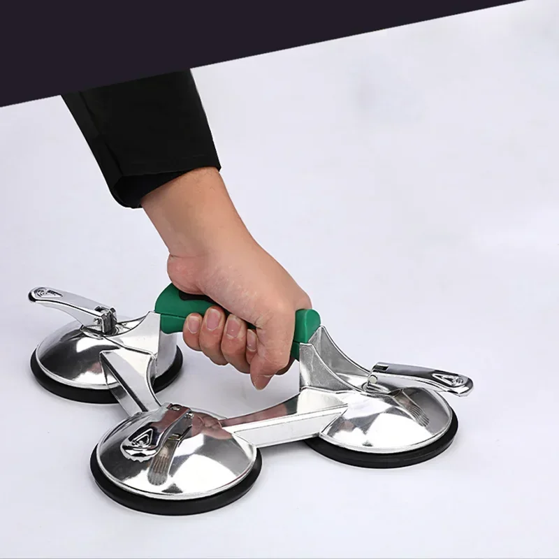 Vacuum Suction Cup Glass Lifter Ceramic Tile Carrier Sucker Plate Horizontal Suction 10-120KG Seam Setter Building Tool