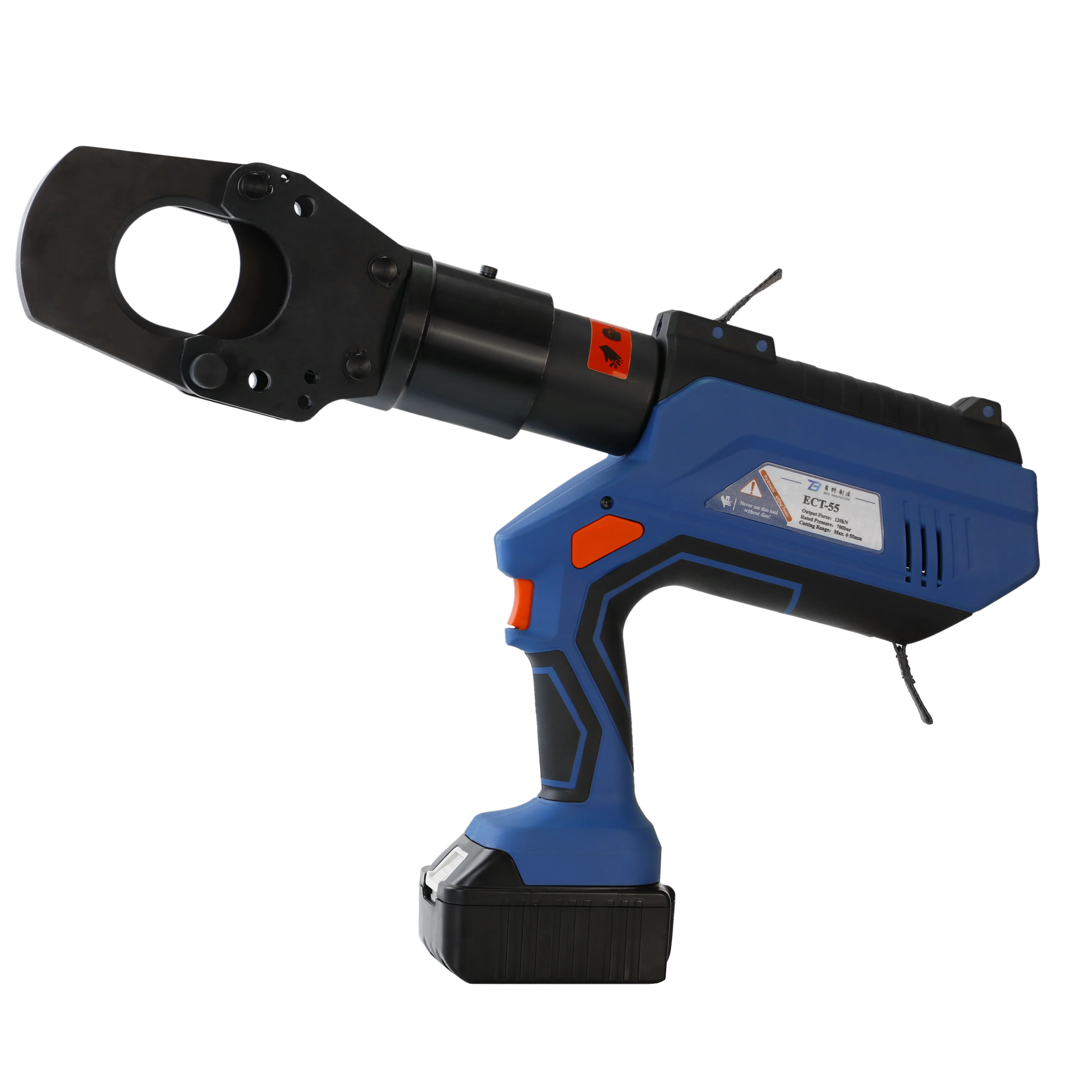 ECT-55 Intelligent Hydraulic Electric Cutter LCD 12T Battery Powered Hydraulic Cutting Tool 2