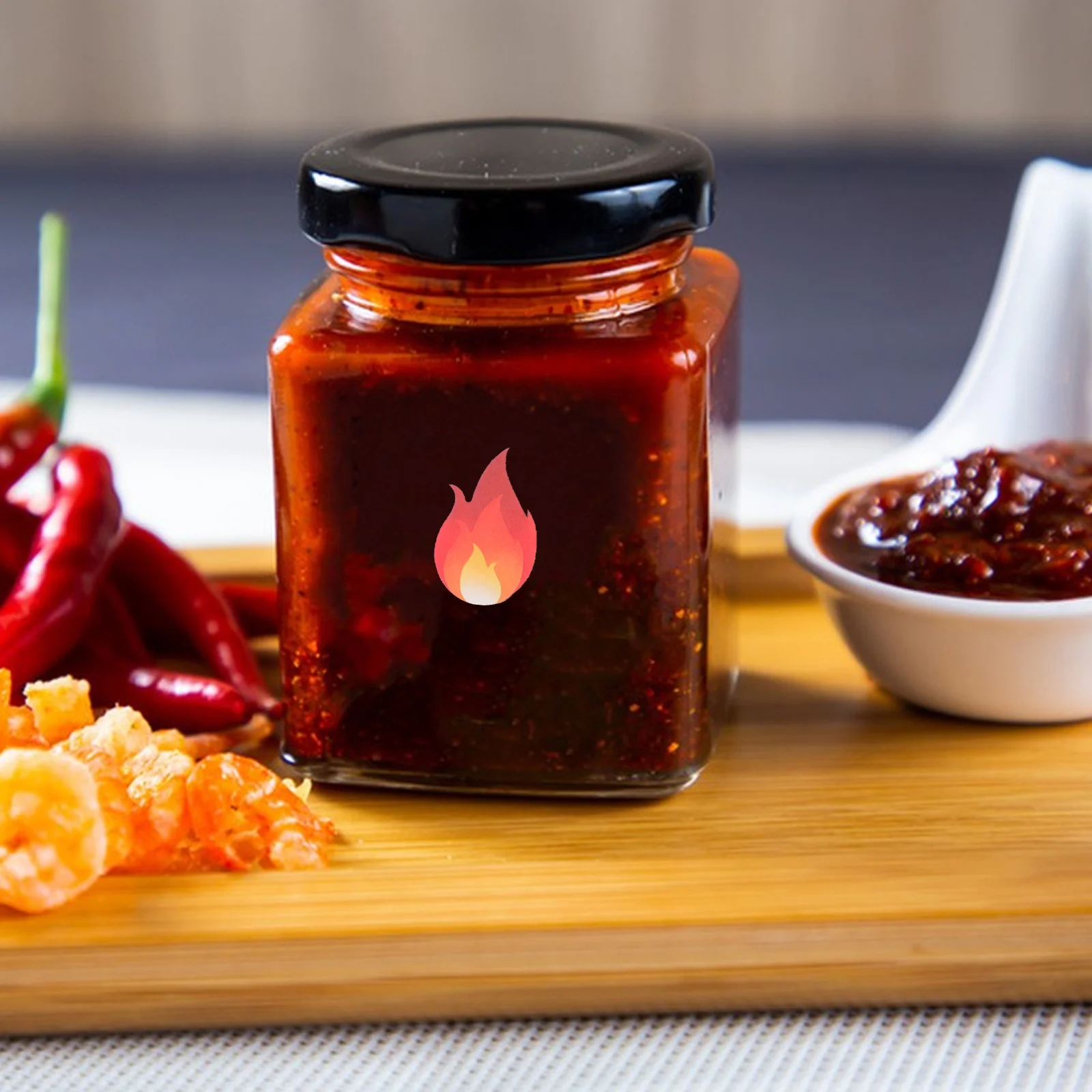 

500 pcs Fire Stickers Waterproof Flame-Shaped Decals High Adhesion For Kitchen Bathroom Outdoor Diy Craft Labeling Stickers