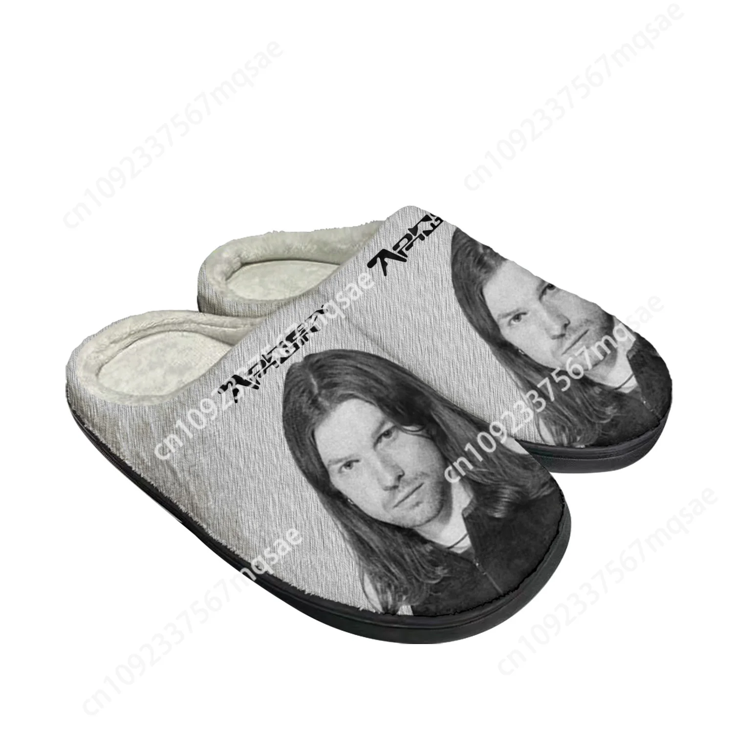 

Aphex Twin Electronic Music Mixer Home Cotton Custom Slippers Mens Womens Sandals Plush Bedroom Keep Warm Shoe Thermal Slipper