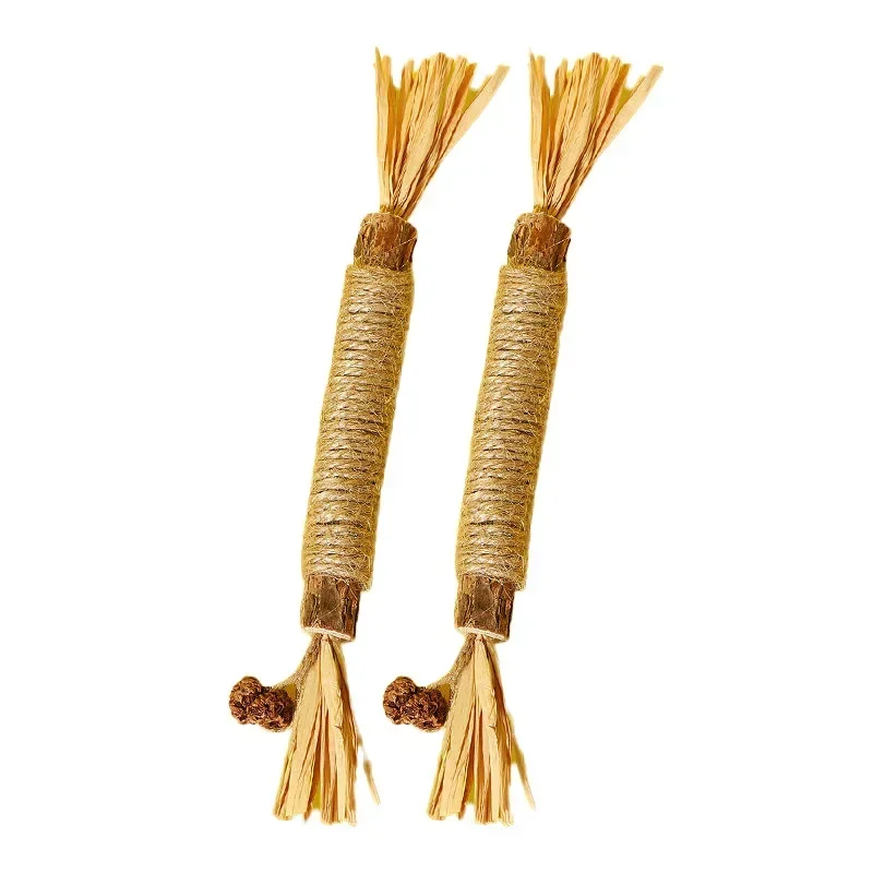 

Cat Toys Silvervine Chew Stick Grass Pet Supplies Cleaning Teeth Stick Pet Bite Cat Toy Hemp Rope