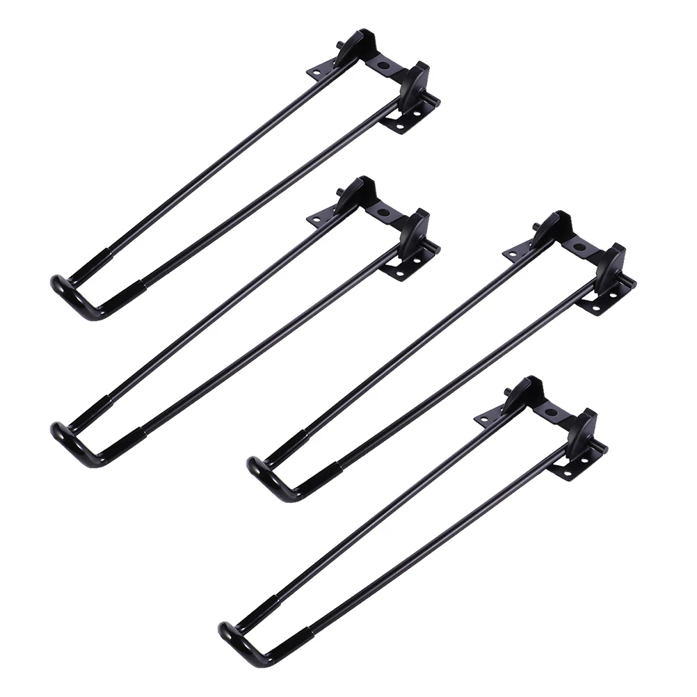 

4pcs Table Legs 430mm Foldable Iron Feet Computer Desk Table Leg for Computer Desk Student Bed Furniture Leg Replacement Parts
