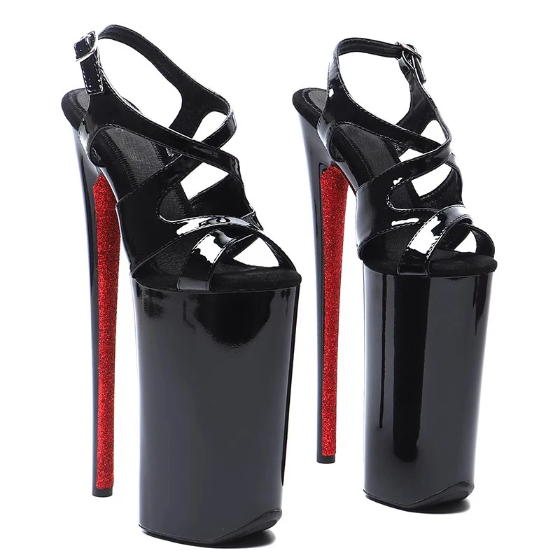 

New 26CM/10inches PU Upper Plating Platform Sexy High Heels Sandals Pole Dance Shoes 011