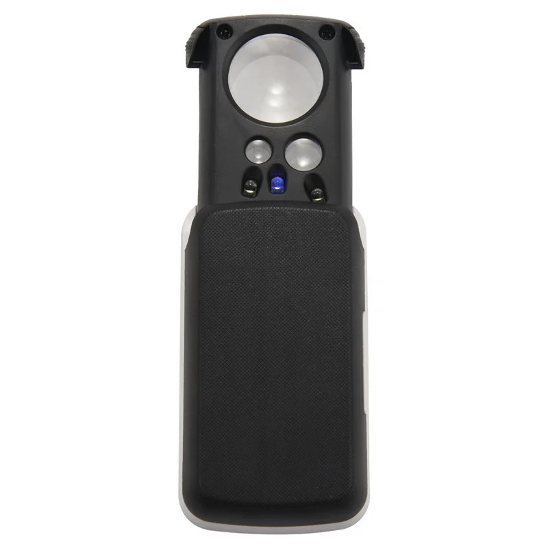 3 個ポータブルミニ多機能 30X 60X 90X ポケット拡大鏡 LED UV ライト目ガラス拡大鏡ルーペレンズ